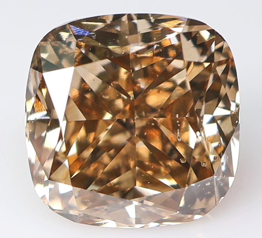 [100 иен ~]1.004ct! натуральный бриллиант Fancy Brown( натуральный цвет )SI1 CM
