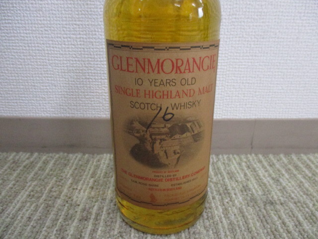 未開栓 GLENMORANGIE グレンモーレンジィ 10年 シングルハイランドモルト 750ml 40%