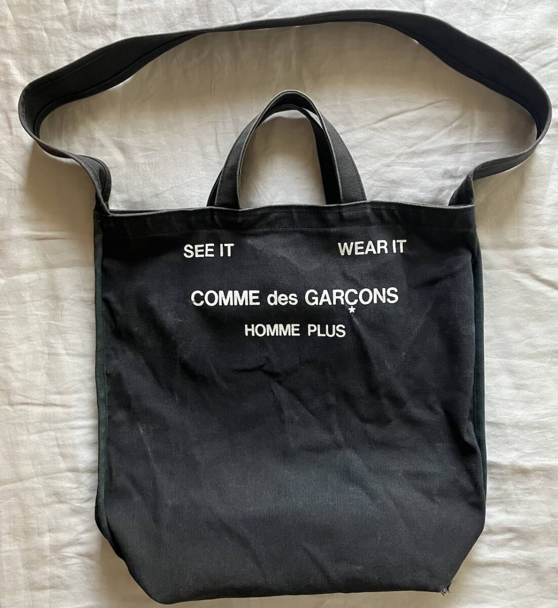 コムデギャルソンオムプリュス インサイドアウトロゴトートバッグ Comme des Garcons Homme Plus