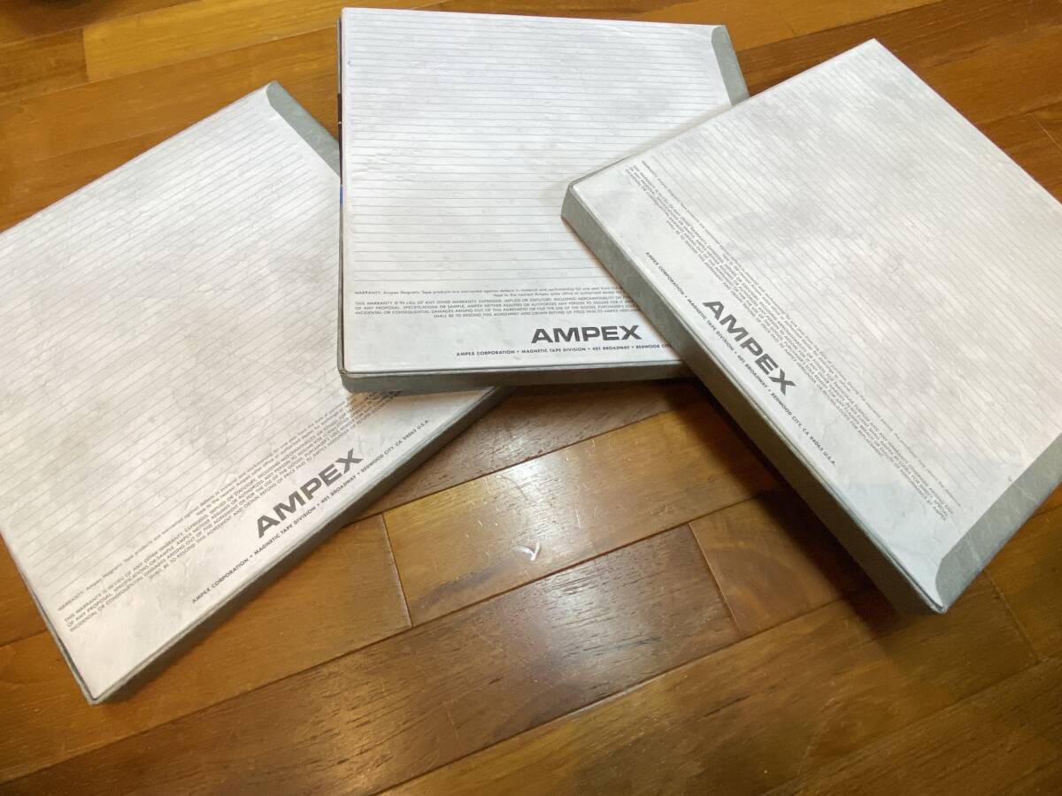 未使用新品 AMPEX 467（テープ幅1/2インチ）デジタル マスタリング オープンリールテープ 3本セットで！