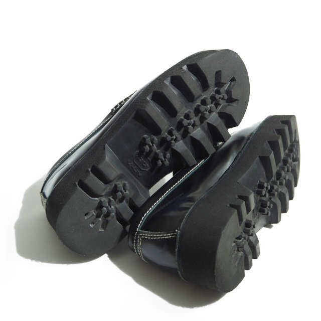 P7224R38 VSOFIE D'HOOREso feed -ruV толщина низ кисточка кожа обувь темно-синий 37/23.5cm Loafer женский Италия производства темно-синий 
