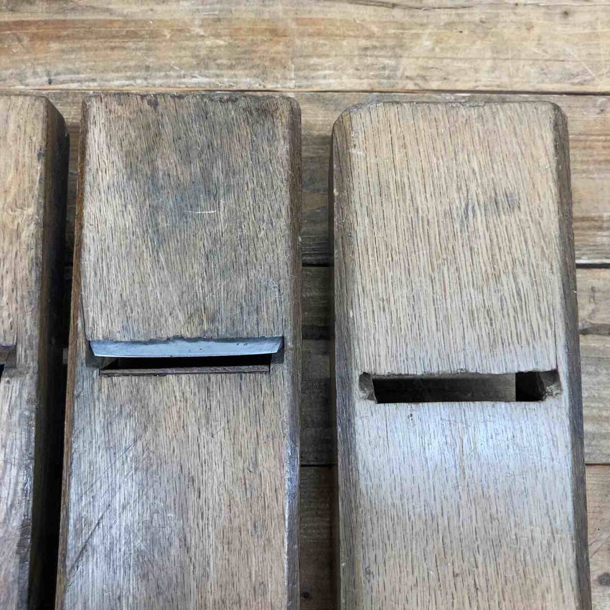 【中古品】 久光、源助之、長之次？、荒？、作者不明、鉋5個セット 鉋 かんな カンナ 和工具 大工道具 鑿 のみ 鋸 のこ 【東大和店】