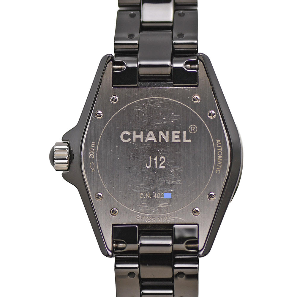 CHANEL シャネル J12 38mm オートマティック H0685 自動(dòng)巻 ブラックセラミック 200m防水 メンズ 紳士用 男性用 腕時(shí)計(jì) 中古