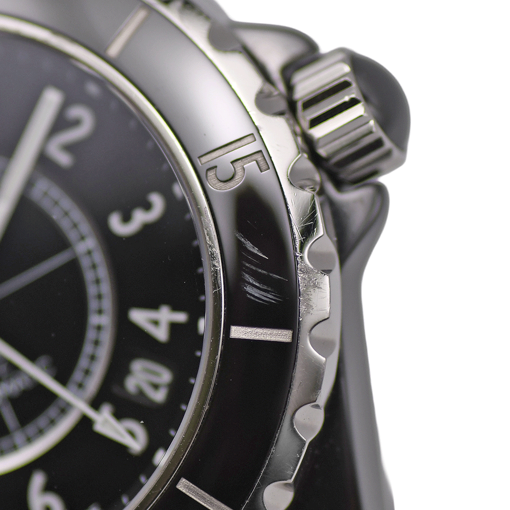 CHANEL シャネル J12 38mm オートマティック H0685 自動(dòng)巻 ブラックセラミック 200m防水 メンズ 紳士用 男性用 腕時(shí)計(jì) 中古
