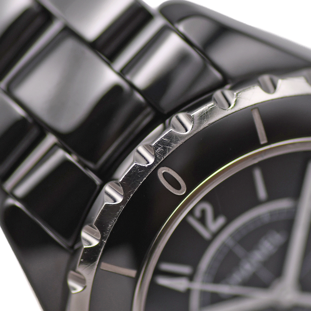 CHANEL シャネル J12 38mm オートマティック H0685 自動(dòng)巻 ブラックセラミック 200m防水 メンズ 紳士用 男性用 腕時(shí)計(jì) 中古