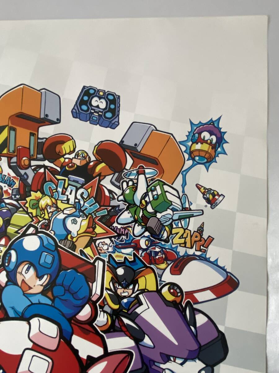 同梱まとめて取引不可/ROCKMANロックマンバトル＆チェイスB2ポスターPlayStationプレイステーション/佐川のみ送料記載あり/受取連絡(luò)6h以內(nèi)