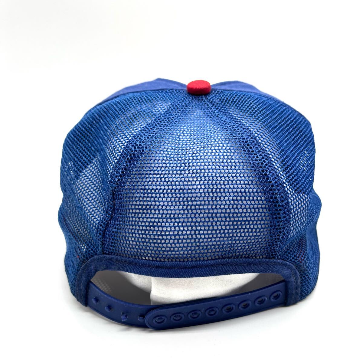 【90s】K-Products製 コロンブス騎士団 刺繍ロゴ メッシュキャップ ６パネル スナップバック 刺繍ロゴ ヴィンテージキャップ 帽子_画像4