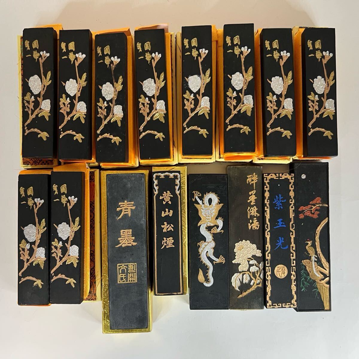 RR-中国古美術 中国墨 墨 古墨 書道具 文房具 唐墨 中国古玩