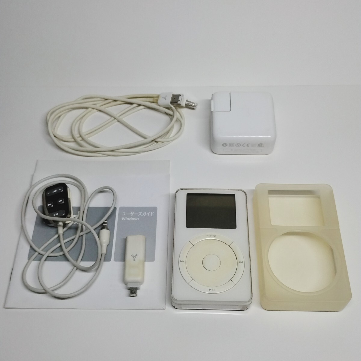 1円 [送料込] Apple iPod classic10GB 第2世代 Windows 電源アダプタ FireWireケーブル iPod Remote アップル ウィンドウズ アイポッド
