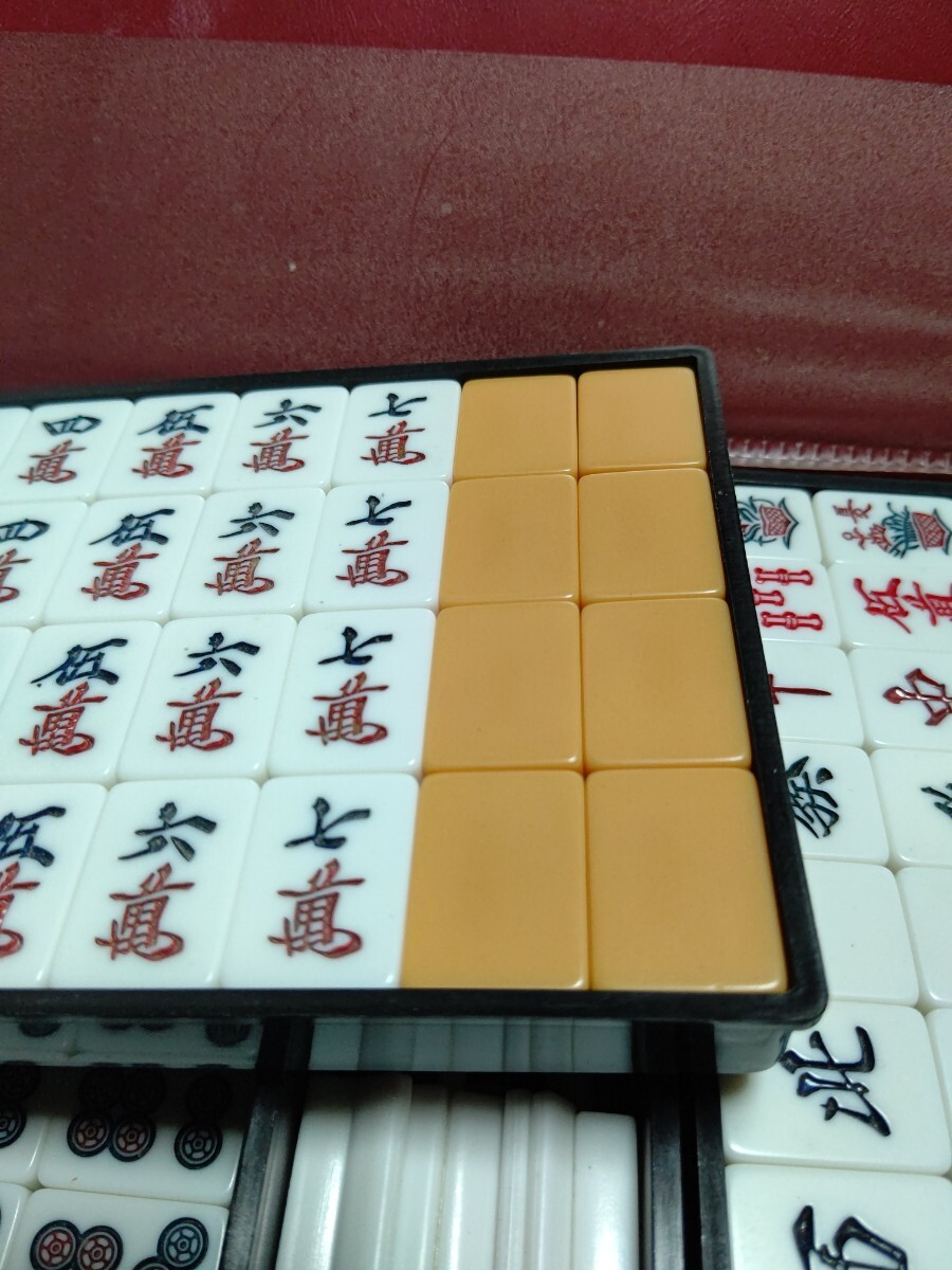 昭和4年製 レトロ 麻雀牌 No7 麻雀牌 麻雀パイ セット サイコロ 点棒 昭和レトロ(麻雀
