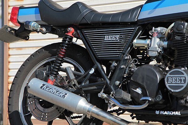 [240] 細(xì)巻き 325mm サスペンション レッド x ブラック 當(dāng)時(shí)仕様 新品 Z400FX Z2 バリオス2 ZRX400 ゼファー400 リアサス