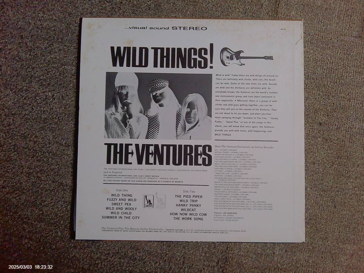  прекрасный товар венчурный zThe Ventures wild *sings King запись US оригинал жакет серии GXH-40 1978 год 8 месяц 