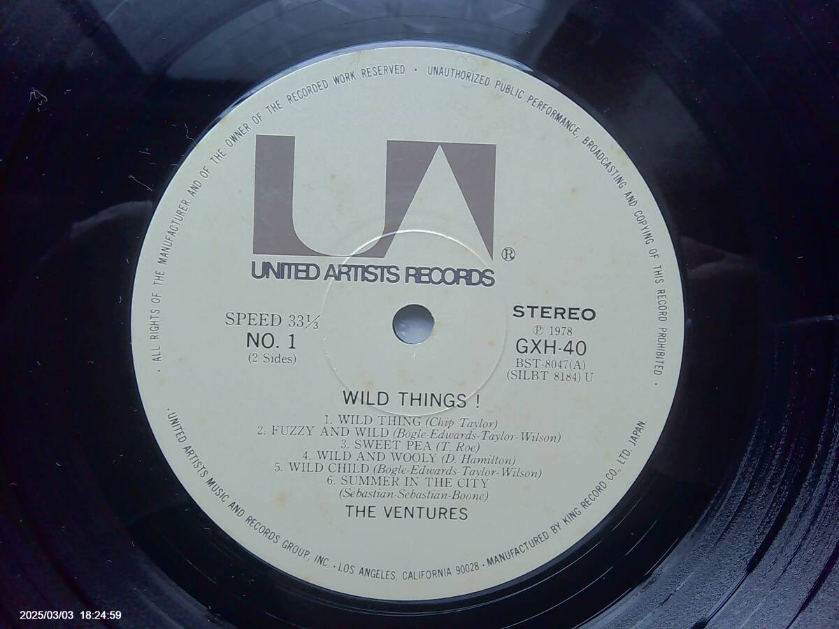  прекрасный товар венчурный zThe Ventures wild *sings King запись US оригинал жакет серии GXH-40 1978 год 8 месяц 