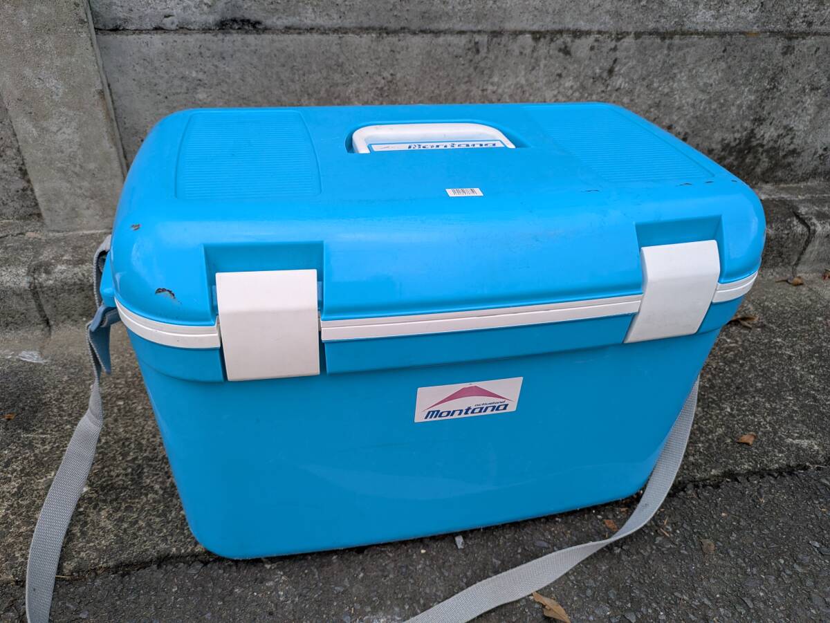 モンタナ Montana クーラーボックス 保冷 肩掛けベルト付　 現状品　10127872-45823　_画像1