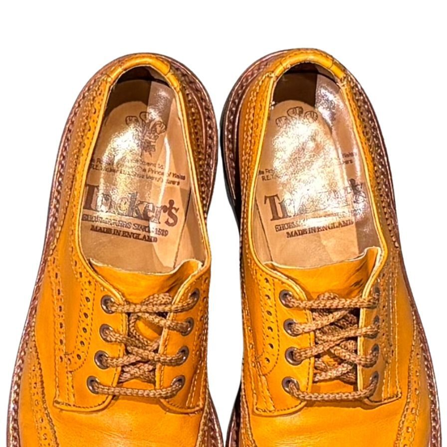 トリッカーズ レザーシューズ L5633 バートン カーフ ブラウン レディース サイズUK5 Tricker’s ビジネスシューズ 約24.0cm【LA】【中古】_画像4