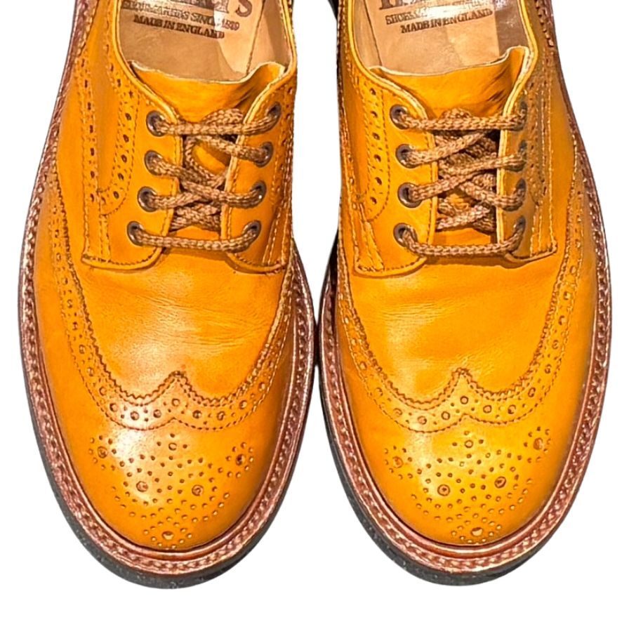 トリッカーズ レザーシューズ L5633 バートン カーフ ブラウン レディース サイズUK5 Tricker’s ビジネスシューズ 約24.0cm【LA】【中古】_画像5