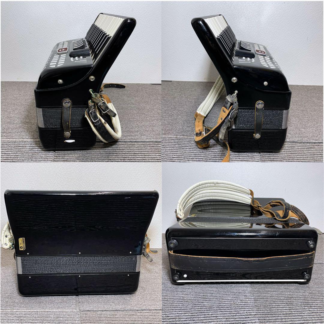  TOMBO No.65 アコーディオン 80ベース 34鍵盤 音色スイッチ 音出し確認済 現状品