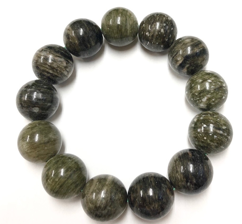 【超希少】特大バドガシュタイン鉱石18mmブレスレット　ラジウム鉱石　レア　 一円～