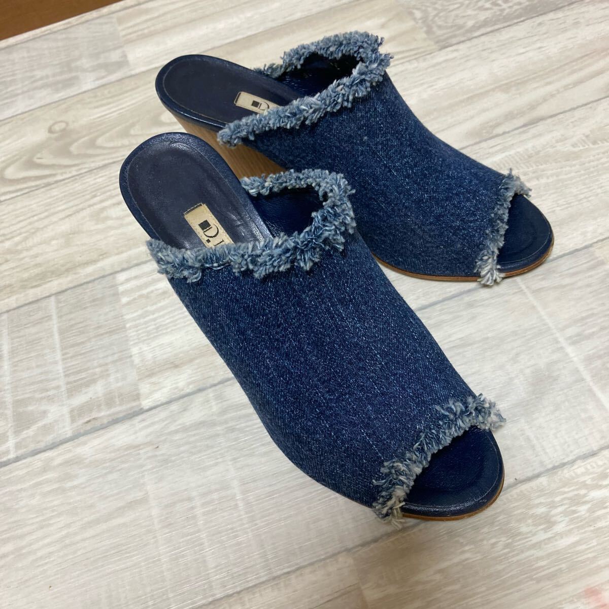 DIANA ダイアナ　デニム　 シューズ　厚底　レディース　日本制