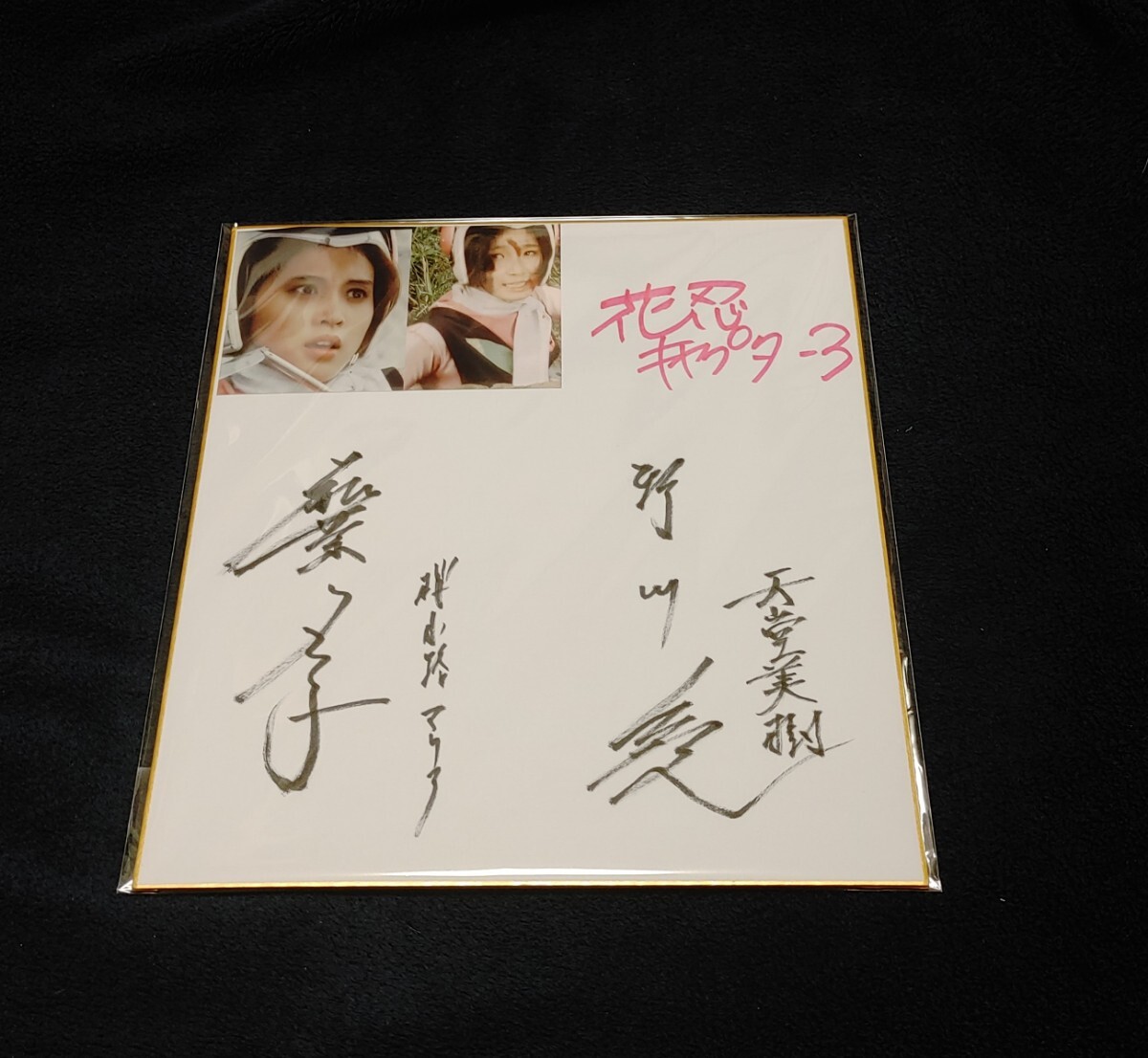 【直筆サイン入り】 あづみ一樹 キャンバスアート 妄想コンプリート! 冥加紗奈 忍者キャプター 花忍キャプター3 桜小路マリア/松葉夕子 天堂