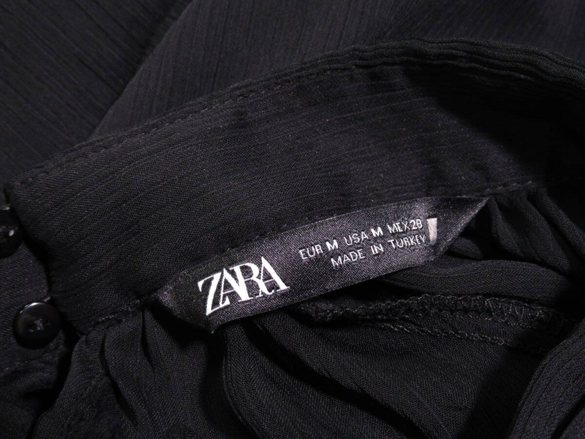  Zara ZARA взрослый замечательный стиль *sia- оборка блуза рубашка M