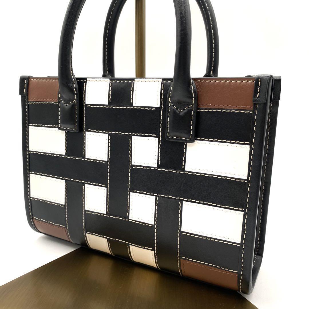 新品?未使用　BURBERRY バーバリー　ハンドバッグ チェック柄　2WAY レザー