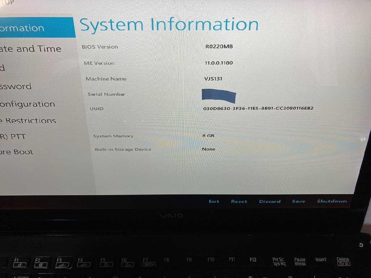 [ Ooita отправка ][ утиль ]SONY / VAIO S13 / VJS131C11N / Core i7-6 / жидкокристаллический белый выпадение есть / ноутбук / б/у товар 