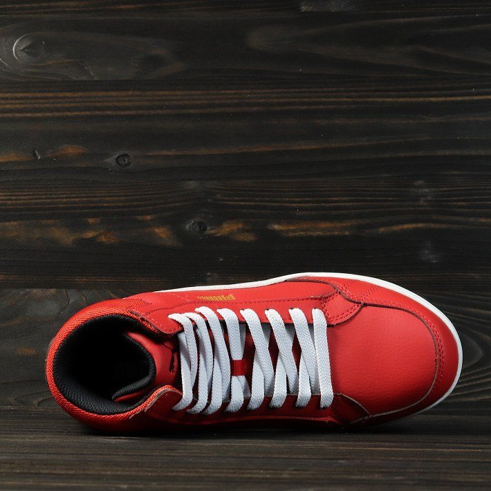 PUMA プーマ 安全靴 メンズ エアツイスト スニーカー セーフティー ブランド 63.209.0 レッド ミッド 27.0cm / 新品 1円 スタート
