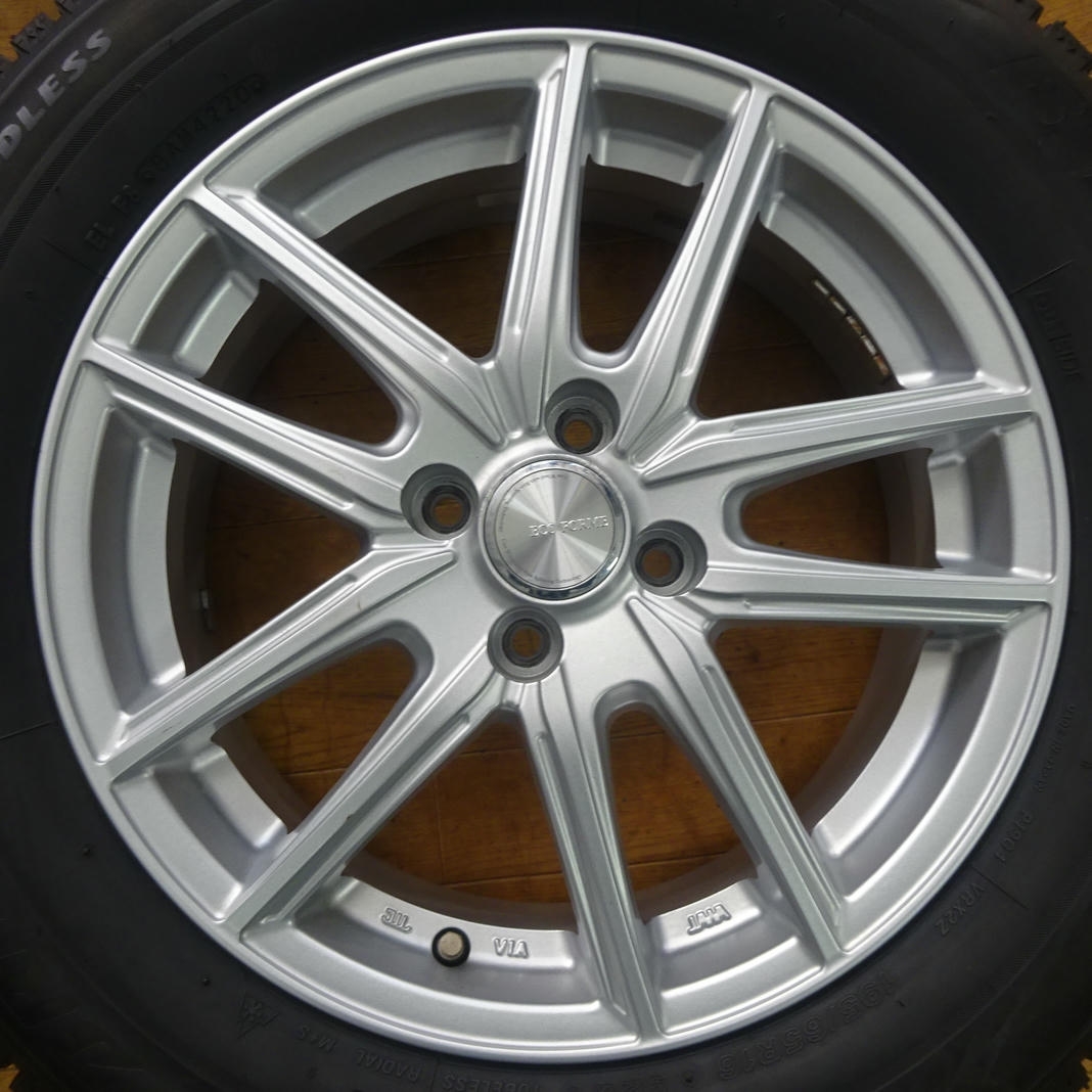 冬4本SET 會(huì)社宛 送料無(wú)料 195/65R16×6J 92Q ブリヂストン ブリザック VRX2 2020年 アルミ ライズ ロッキー レックス ガソリン車 NO,Z9093