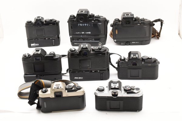 ★ジャンク　まとめ★ NIKON ニコン FA×1臺 FE×2臺 FM×1臺 EM×1臺 FM10×1臺 F4S×2臺 フィルム ボディ #B657