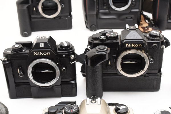 ★ジャンク　まとめ★ NIKON ニコン FA×1臺 FE×2臺 FM×1臺 EM×1臺 FM10×1臺 F4S×2臺 フィルム ボディ #B657