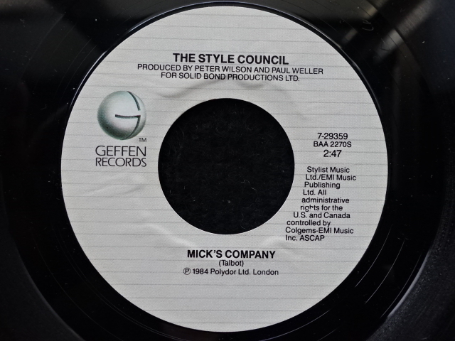 *US запись EP* Style Council - My Ever Changing Moods / Mick*s Company ( рукав есть ) 1984