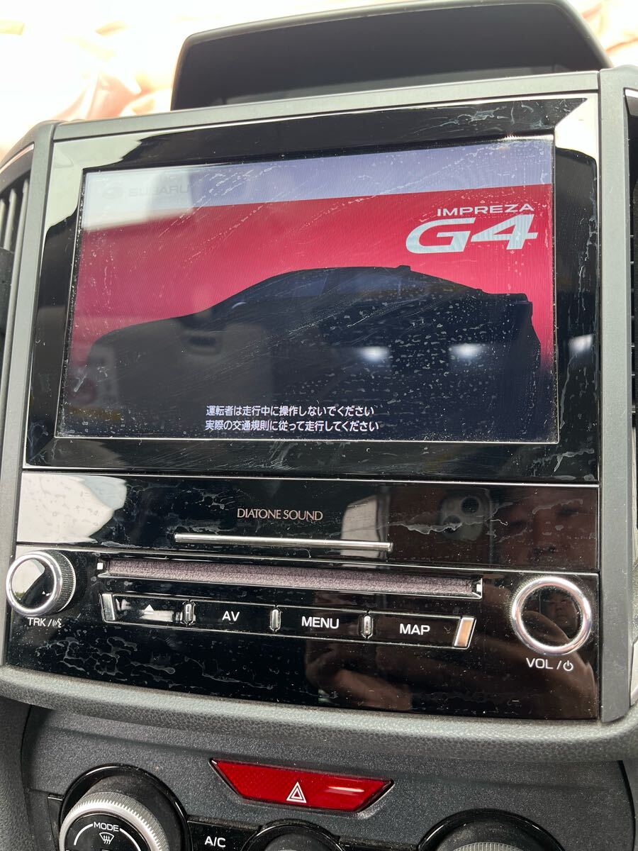 スバル純正 ナビゲーション NR-MZ300-BIN-2 2021年地図 DIATONE ダイアトーン 純正SD 外部入力付 フルセグ CD インプレッサ GK2 中古