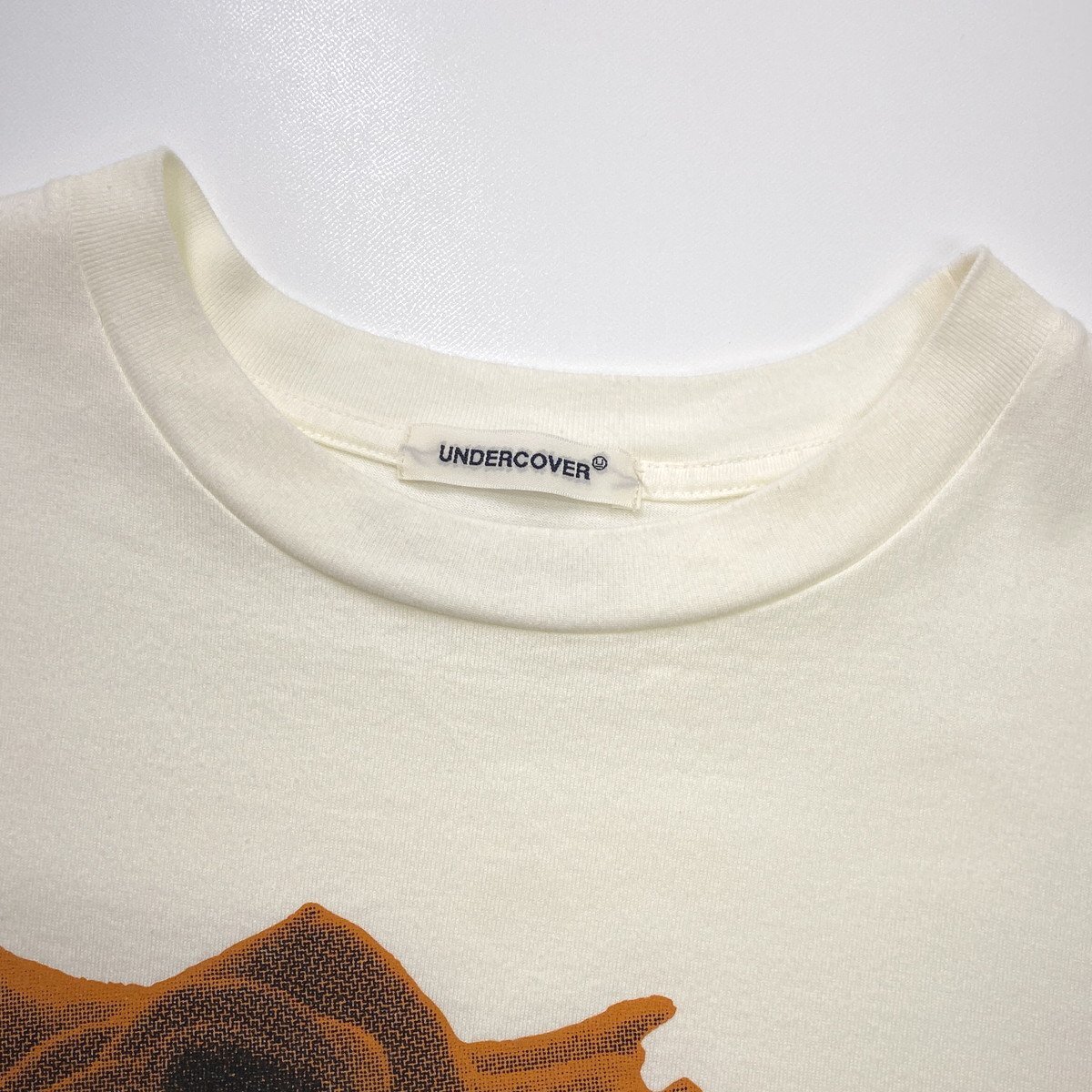 【24SS】UNDERCOVER アンダーカバー 脇ZIP Tシャツ ローズ 4 クリーム ホワイト 白 半袖 薔薇 サイドジップ ROSE COLLAGE AA8640_画像3