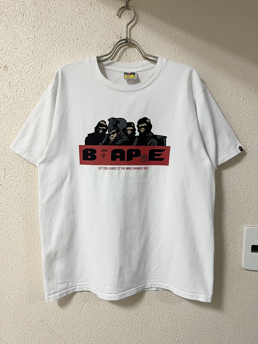 A BATHING APE BAPE エイプ General #2 プリントデザイン Tシャツ L