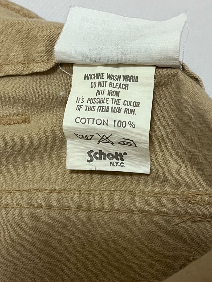 ショット Schott TROUSERS COMBAT コットン カーゴ パンツ M 