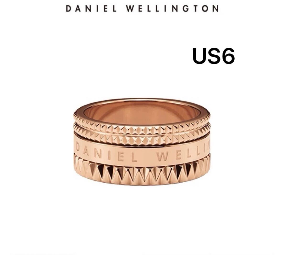 新品未使用Daniel Wellington ダニエルウェリントン リング 指輪  Elevation Ring エレベーション US6 日本サイズ11号 ゴールドピンクの画像1