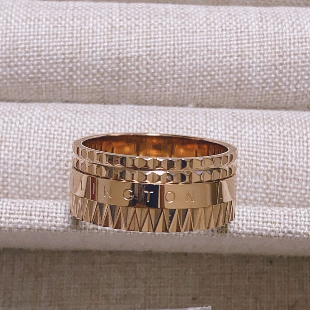 新品未使用Daniel Wellington ダニエルウェリントン リング 指輪  Elevation Ring エレベーション US6 日本サイズ11号 ゴールドピンクの画像2