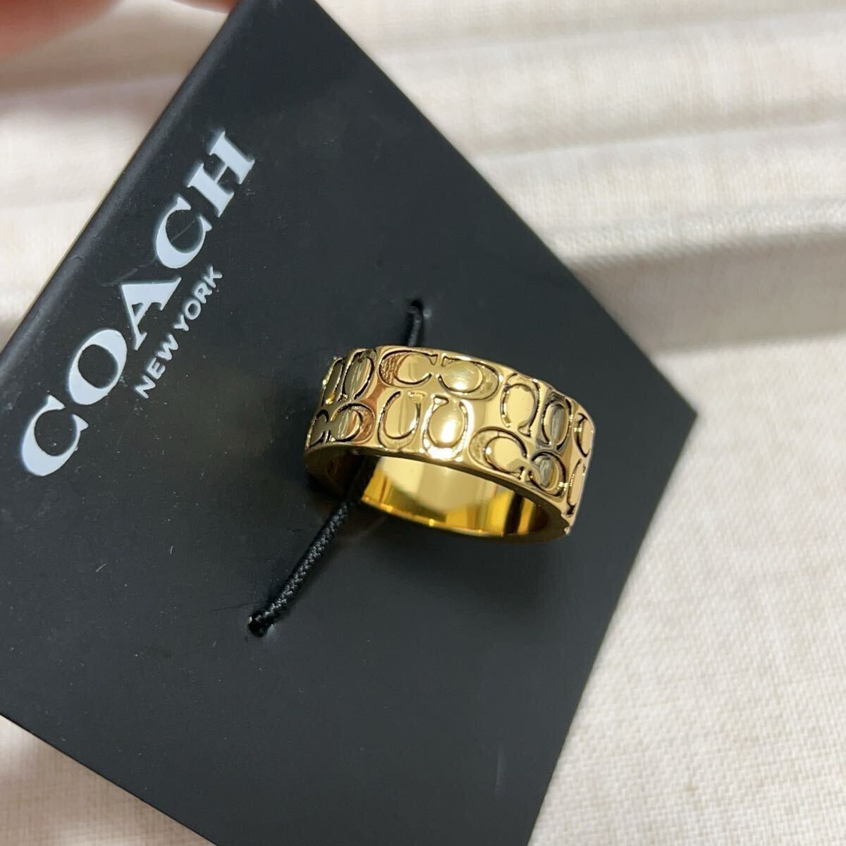 新品未使用　COACH コーチ　リング　US6 日本サイズ12號　訳あり