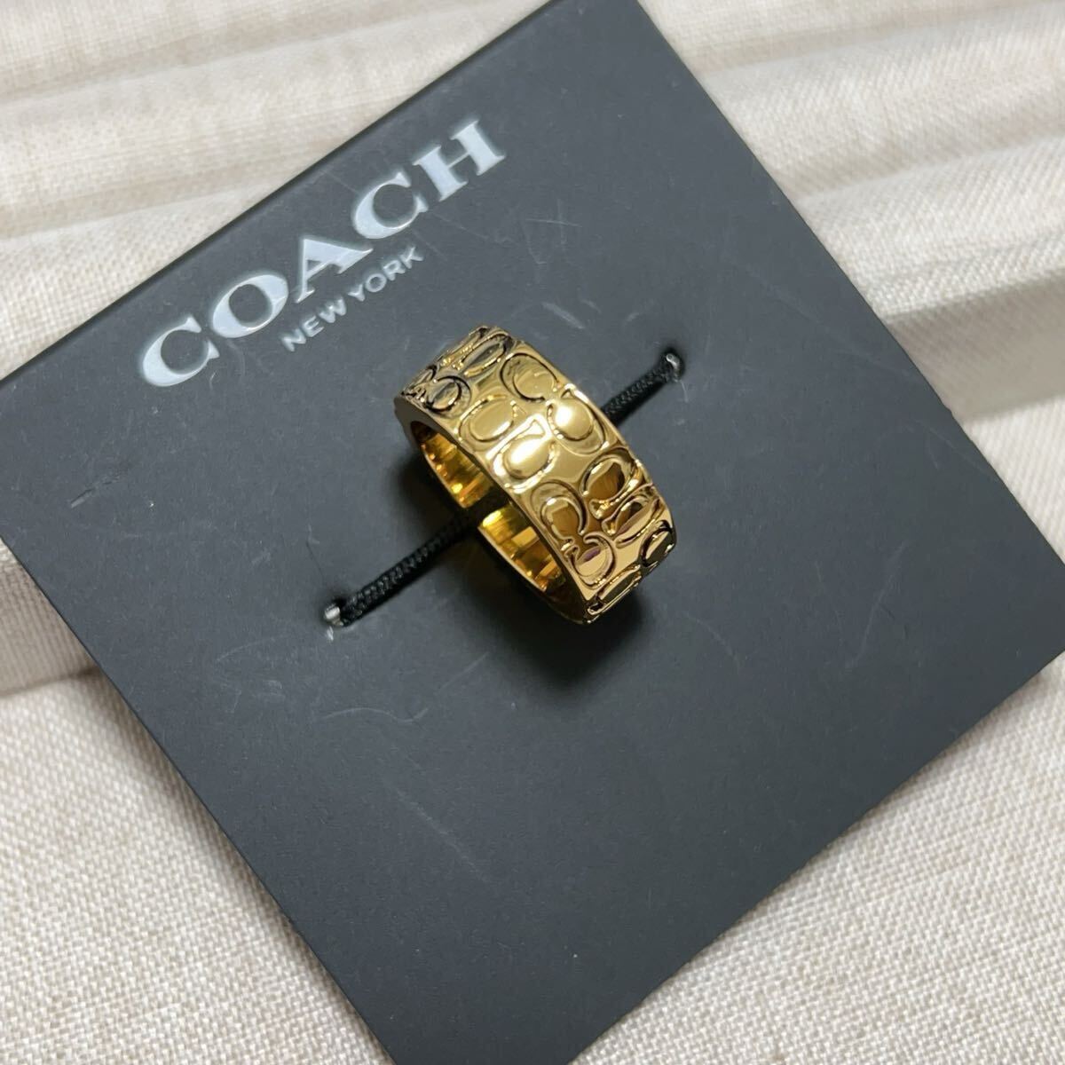 新品未使用　COACH コーチ　リング　US6 日本サイズ12號　訳あり
