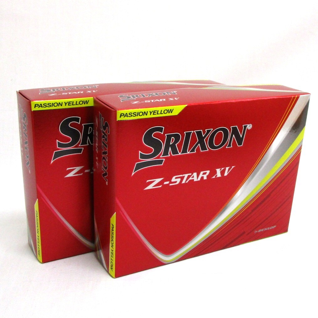 SRIXON Z-Star XV イエロー 2箱 24球 日本正規(guī)品 ダンロップ DUNLOP スリクソン Z スター エックスブイ 3ピース 高スピン カラーボール