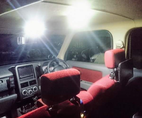 LA100/110S ムーヴカスタム 後期 超爆光! T10 LED ルームランプ 6個セット ホワイト ダイハツ /c18