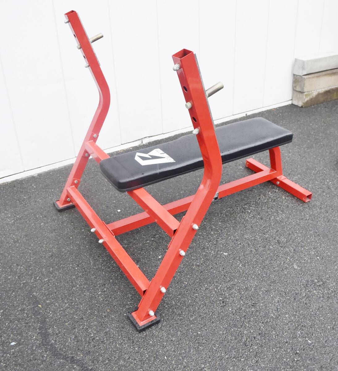 ファイティングロード　プレスベンチ　フラットベンチ　シャフト?プレート付　筋トレ　トレーニング【直接引き取り限定】IK0612-4