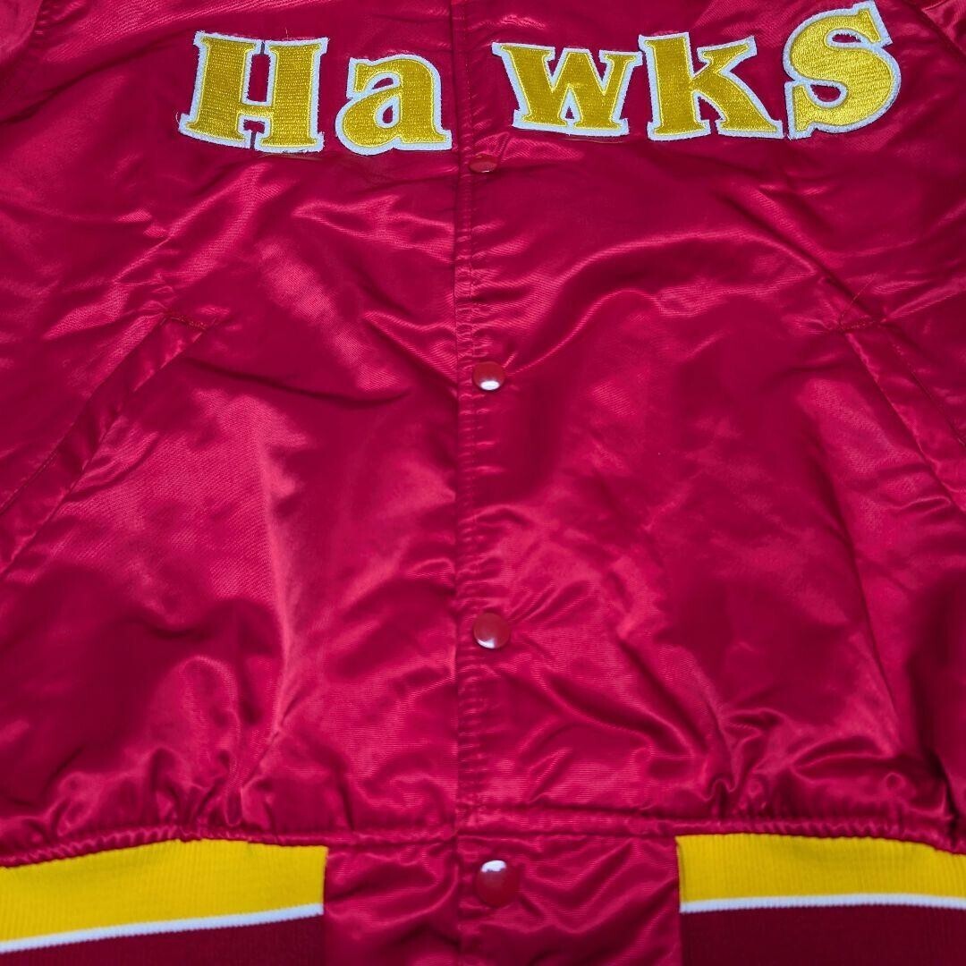 ☆希少☆NBA アトランタ?ホークス starter スタジャン 90s USA制 ナイロンジャケット MLB NBA NFL レイカーズ ブルズ L