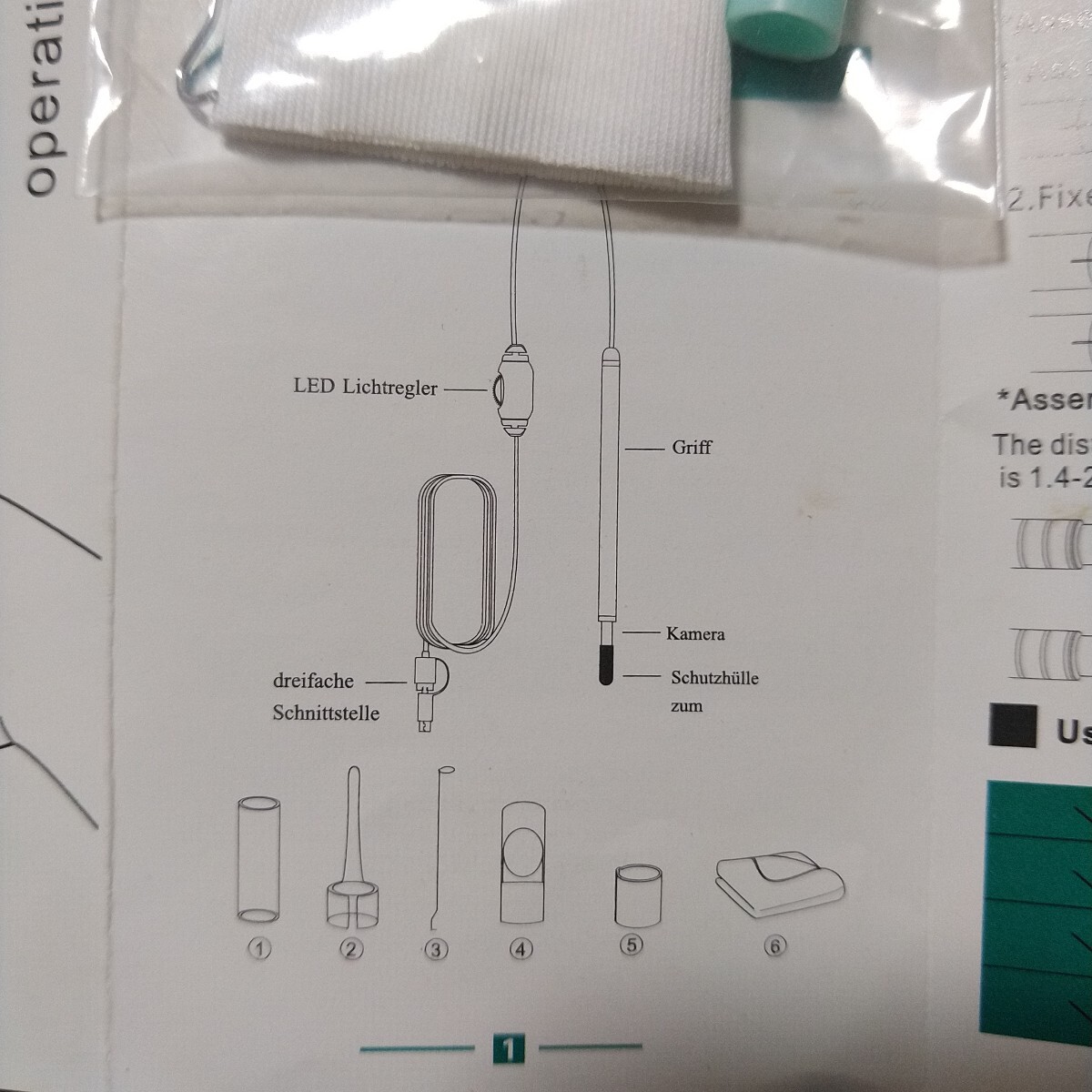 イヤースコープ イヤークリーナー 耳掃除 HD visual ear Clean tool i96 ジャンク