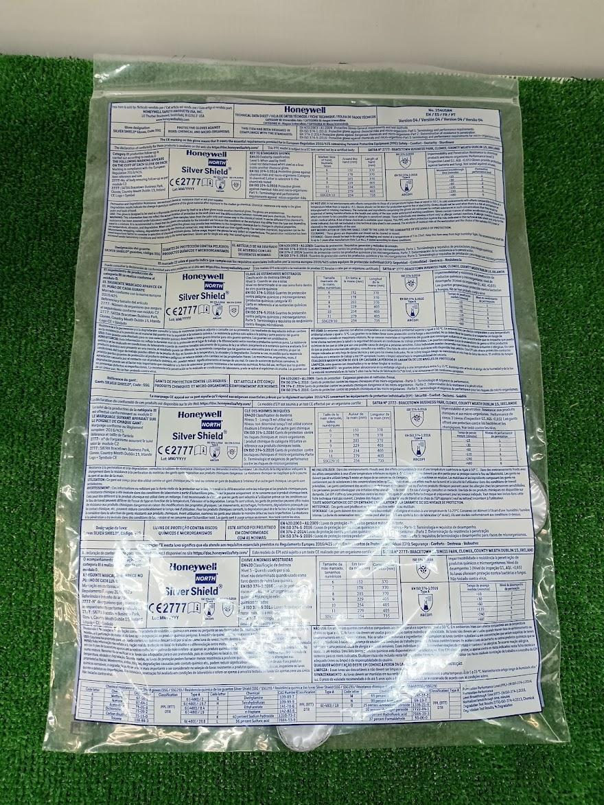 未使用 クレトイシ シルバーシールド 手袋 SS104M 10雙入り 5袋(50雙)まとめ 化學(xué)用 耐溶剤 フリーサイズ ②
