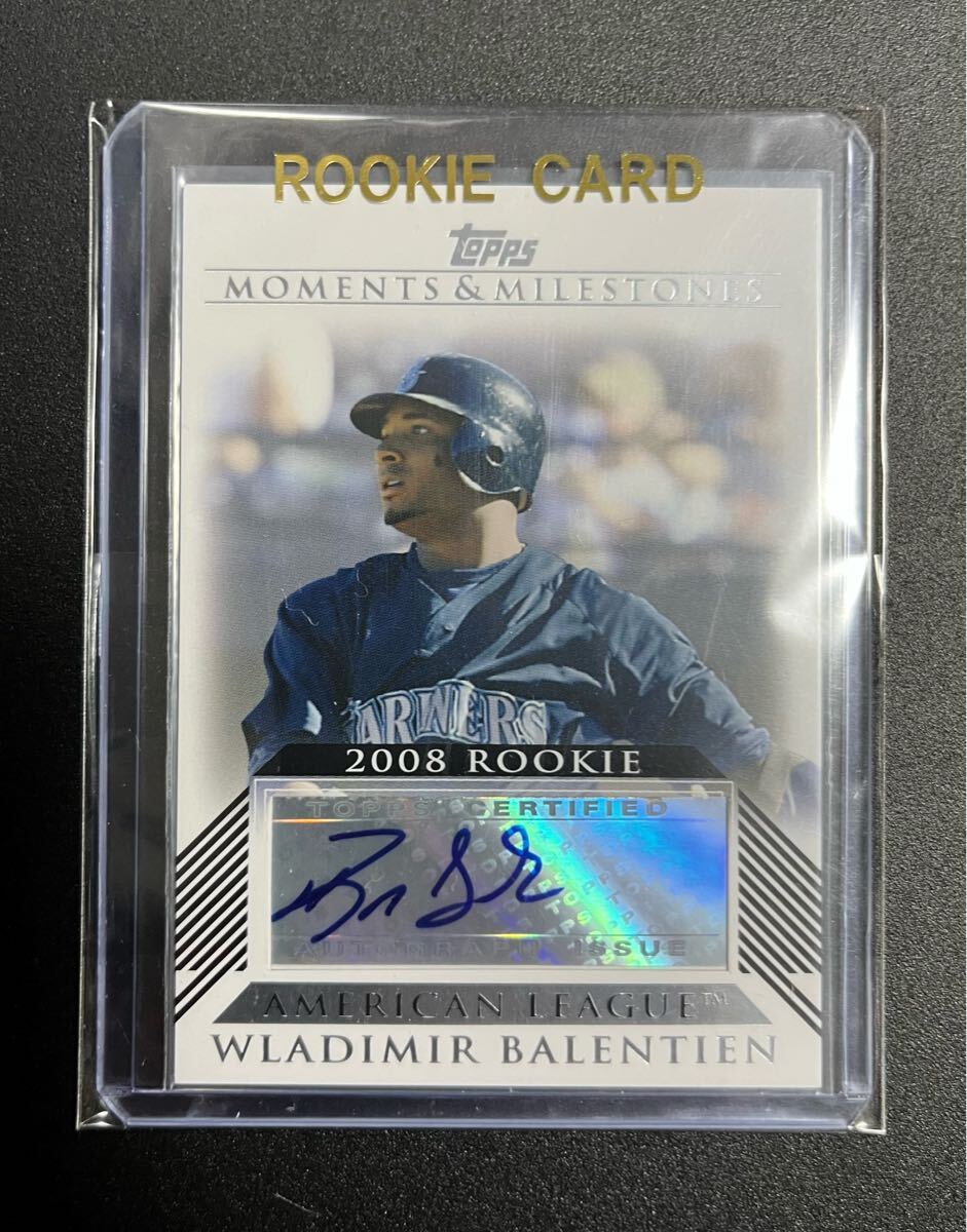 バレンティン ルーキー直筆サインカード Topps 2008 シアトル