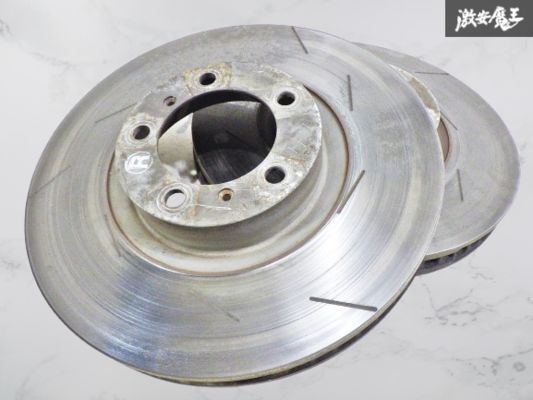 【程度良好??！】純正 PORSCHE ポルシェ 970 パナメーラ 4Sフロント スリット ブレーキ ディスク ローター 左右 約φ360 即納 棚10A
