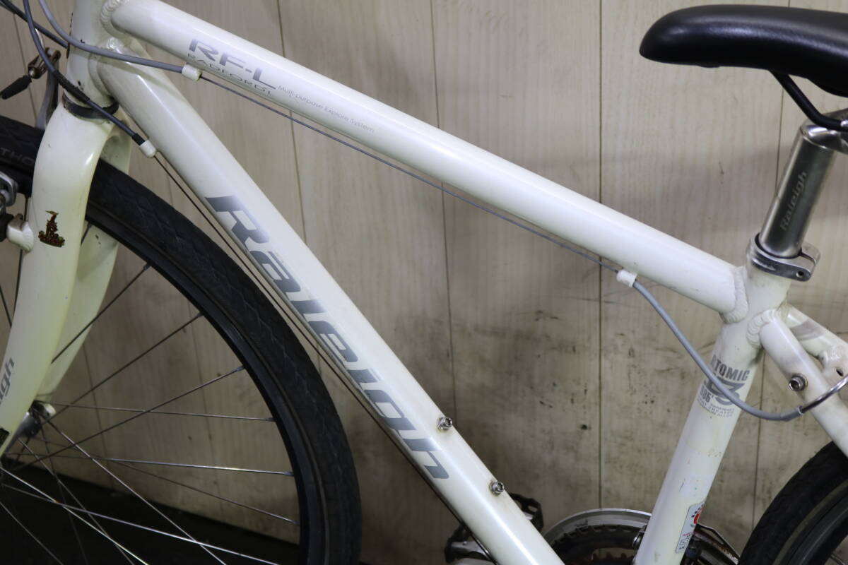 RALEIGH ラレー RF-L 700C アルミ 24速 420mm クロス白 人気良品!RALEIGH ラレー RF-L 700C アルミ 24速 420mm クロス