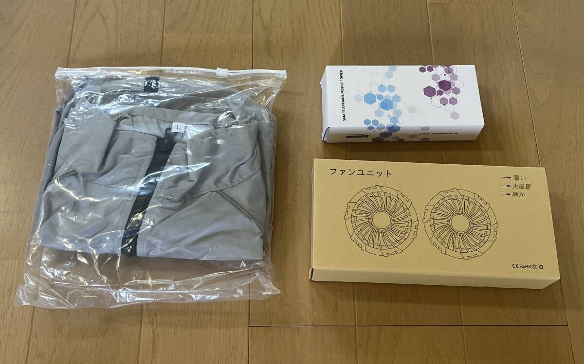 新品5727　空調(diào)服SET　ベストタイプ　21Vファン　バッテリー30000mAh　XLサイズ